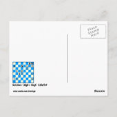 Échecs Mate Dans 2 Puzzle #5 Carte Postale (Dos)