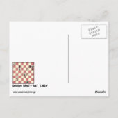 Échecs Mate Dans 2 Puzzle #6 Carte Postale (Dos)