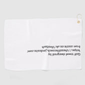 échecs ou serviette de golf (Horizontal)