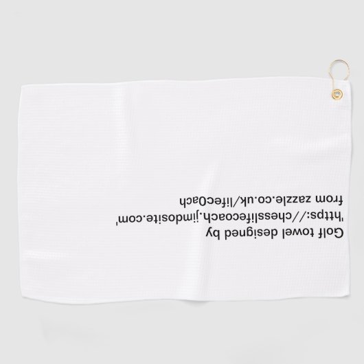 échecs ou serviette de golf (Horizontal)