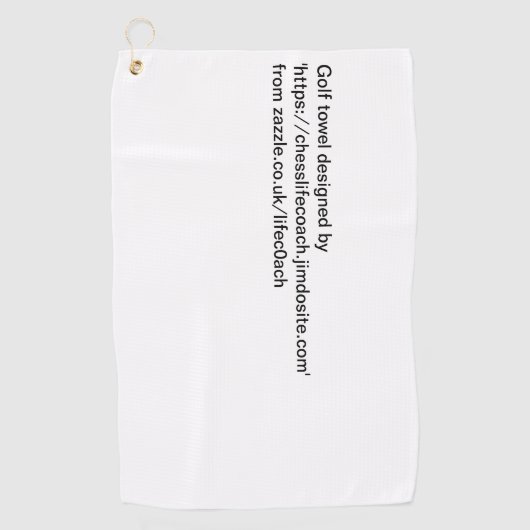 échecs ou serviette de golf (Devant)