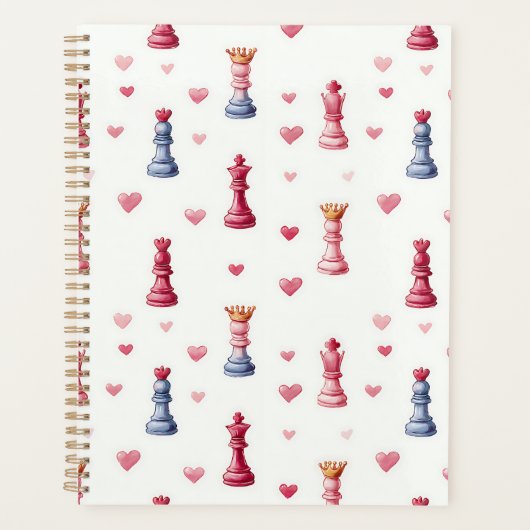 Échecs Romantiques Cœurs Saint-Valentin (Devant)
