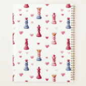 Échecs Romantiques Cœurs Saint-Valentin (Dos)