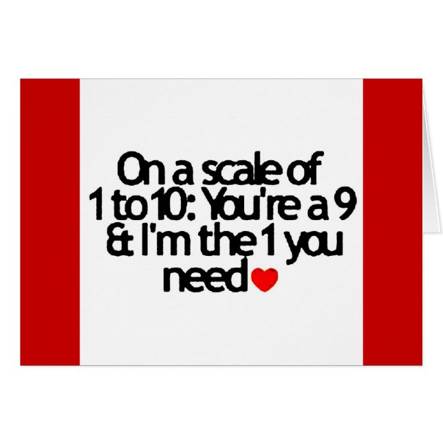 ÉCHELLE DE 1-10 VOUS NEUF JE SUIS LE 1 DONT VOUS A (Devant horizontal)