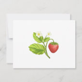 Échelle de fraises vintage Save The Date (Dos)