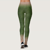 Échelle de sirène taille mélangée Leggings Kelp fo (Dos)
