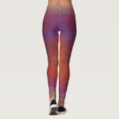 Échelle de sirène taille mixte Leggings Violet Dus (Dos)