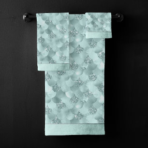 Échelle Mermaid Luxe   Monnaie de mer vert Aqua Sh