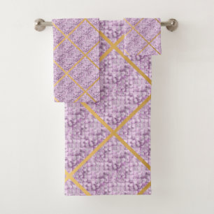ÉCHELLE MERMAID PURPLE MOTIF SALLE DE BAIN TOWEL S