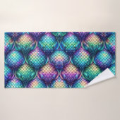 Échelles aquatiques colorées/irisées (Serviette de bain)