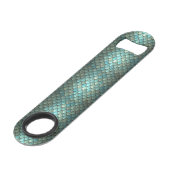 Échelles bleues initiales personnalisées texturées (Dos Angle)