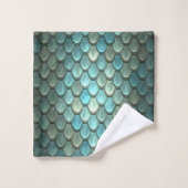 Echelles bleues modernes texturées (Gant de toilette)