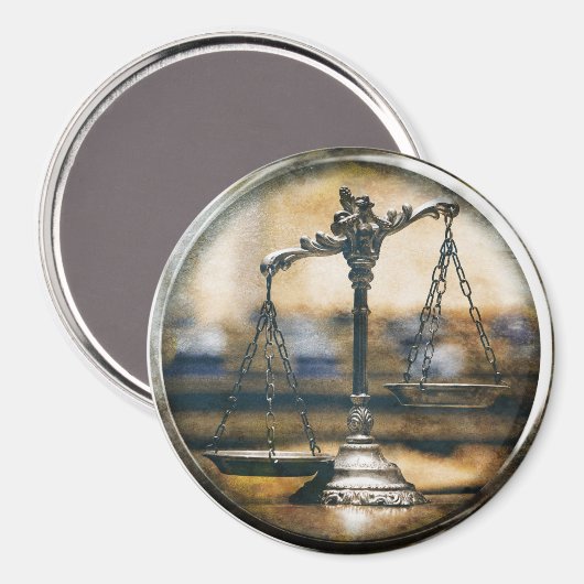 Échelles de justice - aimant (Recto/Verso)