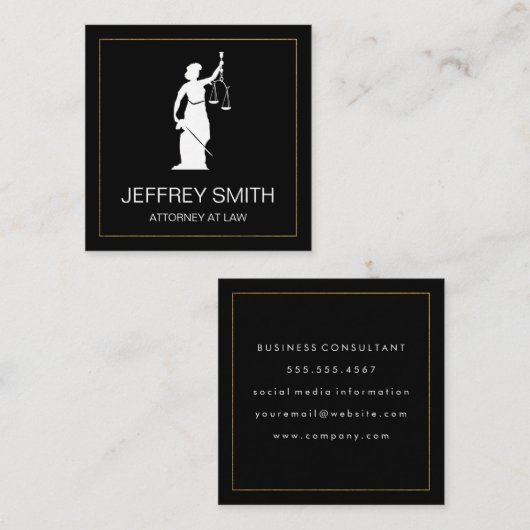 Échelles de justice | Avocat | CARTE DE VISITE CAR (Devant / Derrière)