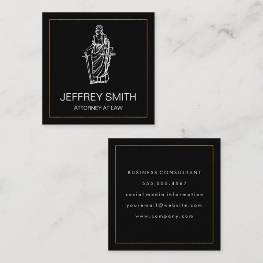 Échelles de justice | Avocat | CARTE DE VISITE CAR (Devant / Derrière)