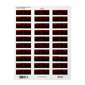 Échelles de justice | Étiquette d'adresse de retou (Feuille entière)