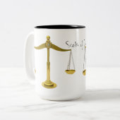 Échelles de justice Étudiant en droit | Café Mug (Devant gauche)