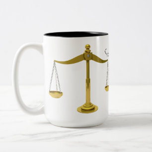 Échelles de justice Étudiant en droit   Café Mug