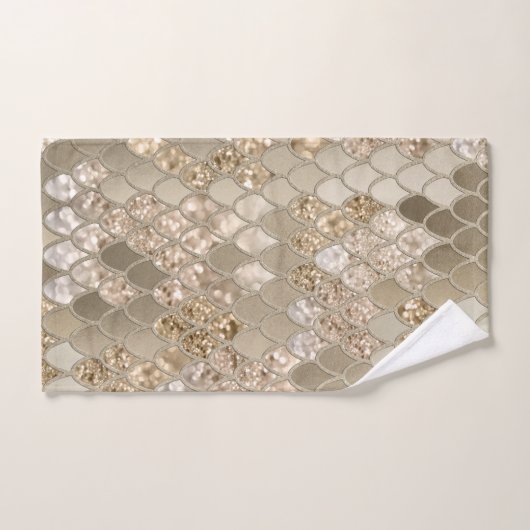 Échelles de Parties scintillant de sirènes #5 #déc (Serviette à main)