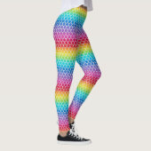 Echelles de sirène arc-en-ciel colorées Leggings (Droite)