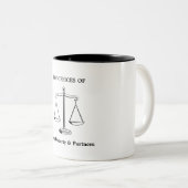 Échelles de tasse de justice (Devant droit)