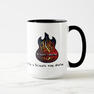 Échelles pour la tasse de café de guitare