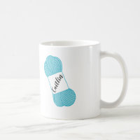 Écheveau bleu personnalisé d'Aqua de tasse de fil