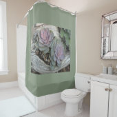 Echeveria Succulent Douchegordijn (In situ)