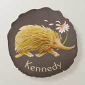 Echidna aquarelle coussin d'art lunatique (Dos)