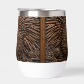 Echidna australienne sculptée en bois (Droite)