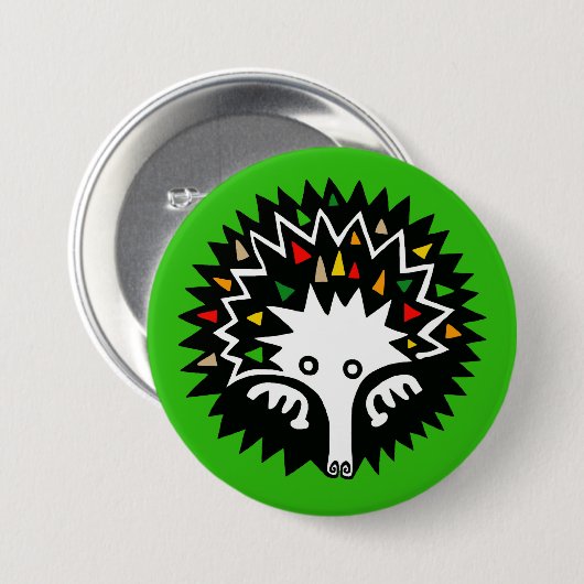 Echidna-Button Ronde Button 7,6 Cm (Voorkant /achterkant)