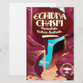 Echidna Chasm cartoons reisposter Briefpapier (Voorkant / Achterkant)