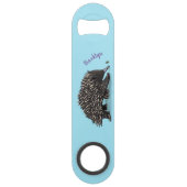 Echidna mignonne avec dessin animé d'abeille (Dos)