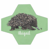 Echidna mignonne avec dessin animé d'abeille (Plat)