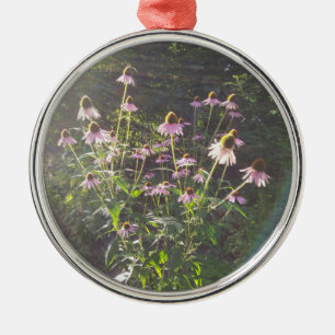 Echinacea Bloemen in de Zon Metalen Ornament