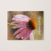 Echinacea Flower Inspirerend Quote Legpuzzel (Horizontaal)