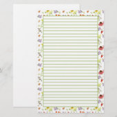 Echinacea knoflook geneeskrachtige kruiden gevoerd briefpapier (Voorkant / Achterkant)