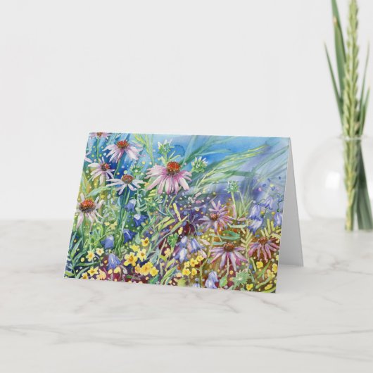 "Echinacea Meadow" Blank Notecard Bedankkaart (Voorkant)