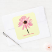 Echinacea purpurea vierkante sticker (Envelop)
