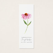 Echinacea | Signet de lecture funéraire simple (Devant)