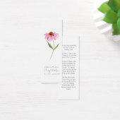 Echinacea | Signet de lecture funéraire simple (Bureau)