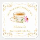 Echinacea Tea Square Label (Voorkant)