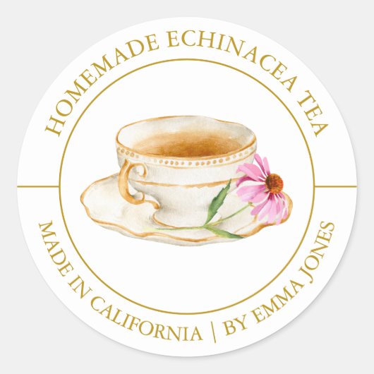 Echinacea Thee Modern label (Voorkant)