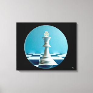 Échiquier sur toile