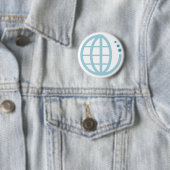 echo - aarde : water conserveren ronde button 5,7 cm (In situ)