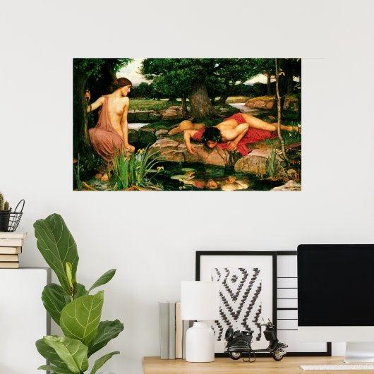 Echo and Narcissus (1903) ~ Fine Art Canvas Poster (Thuiskantoor)