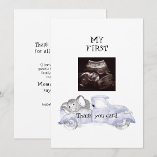 Echo  Blauwe Vrachtwagen Bedankt Grappig