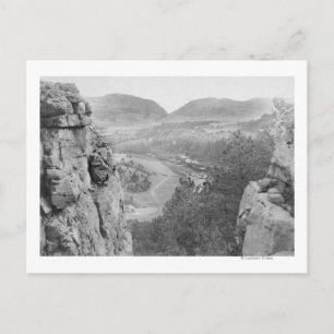 Echo Canyon die door Sioux Pass Photograp kijkt Briefkaart