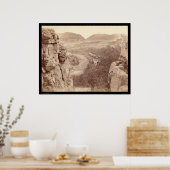 Echo Canyon gezien via Sioux Pass SD 1891 Poster (Keuken)