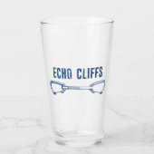 Echo Cliffs California Rock Climbing Quickdraw Glas (Voorkant)